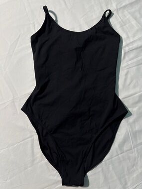 TA3 Classic Black Girls' One-Piece Swim Suit - Slim Tank Style